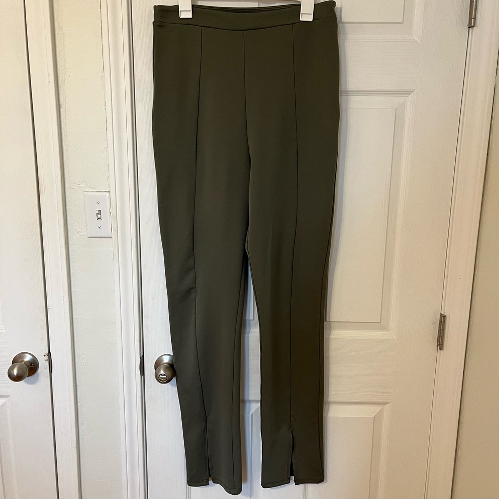 flounce london split leg stretch pants size 12